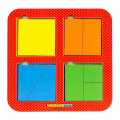 Фото товара - WoodLandToys Сложи квадрат (30*9см, 4 квадрата, уровень 1, рамка-вкладыш, в ассорт., дерево, от 3 лет) 064201, (ООО "СИБИРСКИЙ СУВЕНИР")