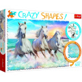 Фото товара - Пазлы 600 дет. Галоп среди волн (Crazy Shapes) 11111, (KZWP Trefl-Krakow)