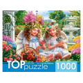 Фото товара - ПазлыTOPpuzzle 1000 дет. Два нежных ангелочка ХТП1000-2176, (Рыжий кот)