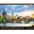 Фото товара - ПазлыKONIGSPUZZLE 1000 дет. Прага. Карлов мост ГИK1000-0635, (Рыжий кот)