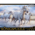 Фото товара - ПазлыKONIGSPUZZLE 1000 дет. Дикий табун камаргу ГИK1000-0646, (Рыжий кот)