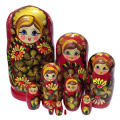 Фото товара - RNToys Матрешка Праздничная (10-ти кукольная, дерево, в пакете) Д-493, (ООО "МДК Восточный")