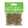 Маленькое фото товара - Бусины круглые ЗОЛОТЫЕ 3 мм 2-371/01 Альт. Вариант №1