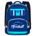 Маленькое фото товара - Рюкзак школьный College bag "Football" синий 37*13*28 см 4998810 Limpopo. Вариант №1