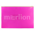 Маленькое фото товара - Папка на гибкой молнии А4+ ZIP карман под визитку Double Neon DNEBPM4APINK 0.15мм розовая (1125206) Бюрократ. Вариант №1