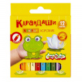 Фото товара - Карандаши 12цв  КККМ12 КОРОТКИЕ Каляка-Маляка