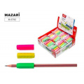 Маленькое фото товара - Набор ластиков 3 шт PENCIL HOLDER 40х13 мм ассорти M-6792 Mazari. Вариант №1