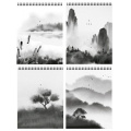 Маленькое фото товара - Блокнот на спирали А5 60л в точку "SILENT LANDSCAPE" soft touch LXNBA5-SL LOREX. Вариант №1