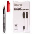 Маленькое фото товара - Маркер перманентный 2,5 мм Base красный круглый (1697679) BURO. Вариант №1