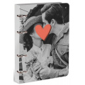 Фото товара - Тетрадь со сменным блоком 120л клетка на 4 кольцах "VINTAGE LOVE" soft touch LXNBCL-VL LOREX