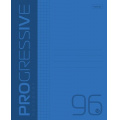 Маленькое фото товара - Тетрадь  96л линия пластиковая обложка "PROGRESSIVE" Синяя (088810) Хатбер. Вариант №1