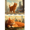 Фото товара - Альбом для рисования 48л на склейке "ГИГАНТСКИЕ КОШКИ" 48-3921 Проф-Пресс