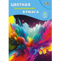 Фото товара - Набор цветной бумаги тонированной А4 12л 12цв "Фейерверк" С0305-16 АппликА