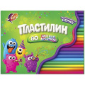Фото товара - Пластилин  80шт 690 гр. (классич. 40шт + восковые 40шт) + буклет 36С 2382-08 Луч