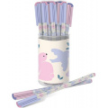 Фото товара - Ручка шариковая масляная 0.5мм "Slim Soft.LOREX KIDS PASTEL WORLD" синяя  LXKOPSS-PW 266141 LOREX