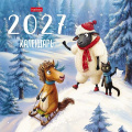 Фото товара - Календарь перекидной настенный 2027 г.  21,6х21,6 см Мини-стандарт "Год прикольной овечки"  12Кнп5_36144 (096175) Хатбер