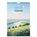 Фото товара - Календарь перекидной настенный на спирали 2027 г. 170х250 мм 6л "Мир за окном"  391074 BG