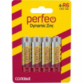 Фото товара - Элемент питания R06  4BL PERFEO Dynamic Zinc (120/480)