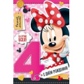 Фото товара - 4492400 С Днем рождения! 4 (текст, детская, Disney Минни), (ИмперияПоздр)