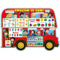 Маленькое фото товара - 0801115 Плакат "English is fun!" (А2, вырубка), (Праздник). Вариант №1
