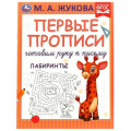 Фото товара - ПервыеПрописи Жукова М.А. Готовим руку к письму. Лабиринты, (Умка, 2021), Обл, c.16