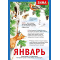 Маленькое фото товара - 071494 Плакат "12 месяцев. Январь" (А4, текст), (МирПоздр). Вариант №1