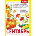 Фото товара - 071502 Плакат "12 месяцев. Сентябрь" (А4, текст), (МирПоздр)