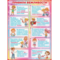 Фото товара - 3001696 Плакат "Правила вежливости" (596х440мм, текст), (Праздник)