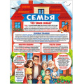 Фото товара - P2684 Плакат "Семья" (595*450мм, текст), (ФДА)