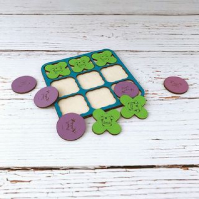 Большое фото товара - WoodLandToys Крестики-нолики (рамка-вкладыш, в ассорт., дерево, от 3 лет) 066103, (ООО "СИБИРСКИЙ СУВЕНИР"), 11-146412. Вариант №1