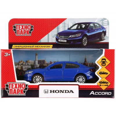 Большое фото товара - Модель Инерционная Технопарк Honda Accord (12см, металл, открываются двери, синяя, в коробке) ACCORD-BU, (Shantou City Daxiang Plastic Toy Products Co., Ltd), 11-162445. Вариант №1
