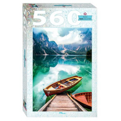 Большое фото товара - Пазлы 560 дет. Италия. Озеро Брайес (Travel Collection) 78108, (Степ Пазл), 11-163647. Вариант №1
