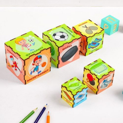 Большое фото товара - WoodLandToys Сортер-пирамидка. Спорт (дерево, от 3 лет) 098117, (ООО "СИБИРСКИЙ СУВЕНИР"), 11-172435. Вариант №1