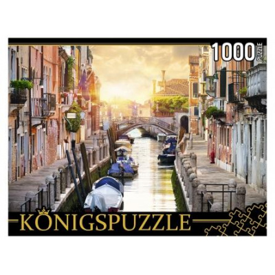 Большое фото товара - ПазлыKONIGSPUZZLE 1000 дет. Венеция на закате ГИK1000-0633, (Рыжий кот), 11-185114. Вариант №1