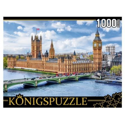 Большое фото товара - ПазлыKONIGSPUZZLE 1000 дет. Панорама Лондона ГИK1000-0637, (Рыжий кот), 11-185118. Вариант №1