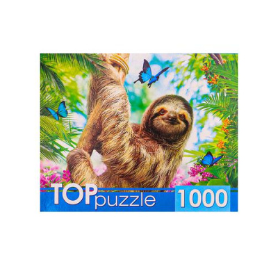 Большое фото товара - ПазлыTOPpuzzle 1000 дет. Ленивец на ветке ГИТП1000-4304, (Рыжий кот), 11-185326. Вариант №1