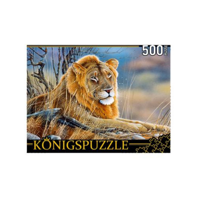 Большое фото товара - ПазлыKONIGSPUZZLE 500 дет. Я.Веннинг. Лев (Русская коллекция) РУКK500-3698, (Рыжий кот), 11-185532. Вариант №1