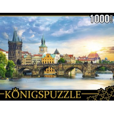 Большое фото товара - ПазлыKONIGSPUZZLE 1000 дет. Прага. Карлов мост ГИK1000-0635, (Рыжий кот), 11-185646. Вариант №1