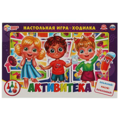 Большое фото товара - Умные Игры Активитека (игра-ходилка) (фишки, кубик) (в коробке) (от 3 лет) 315913/921444, (ООО "СИМБАТ"), 11-199789. Вариант №1