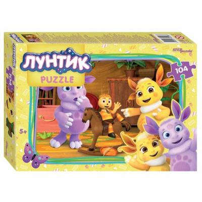Большое фото товара - Пазлы 104 дет. Лунтик (Мельница) 82228, (Степ Пазл), 11-202937. Вариант №1