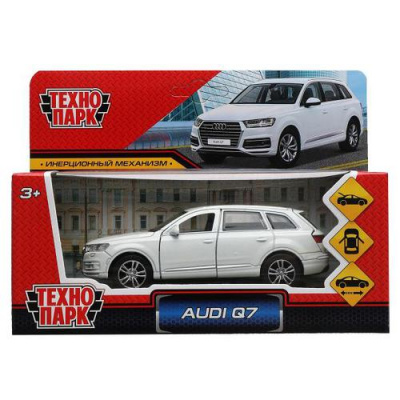 Большое фото товара - Модель Инерционная Технопарк Audi Q7 (12см, металл, открываются двери, белая) (в коробке) Q7-12-WH/325386, (Shantou City Daxiang Plastic Toy Products Co., Ltd), 11-203580. Вариант №1
