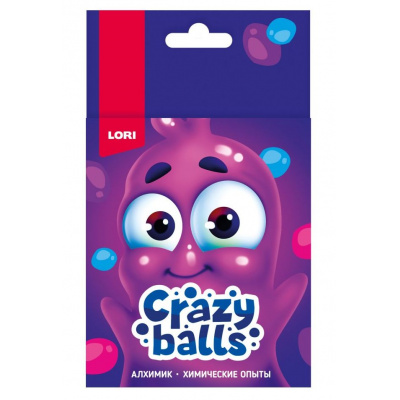 Большое фото товара - LORI Химические Опыты Алхимик Crazy Balls. Розовый, голубой и фиолетовый шарики (компоненты для изготовления, инструкция, в коробке, от 10 лет) Оп100, (ООО "7-Я"), 11-207967. Вариант №1