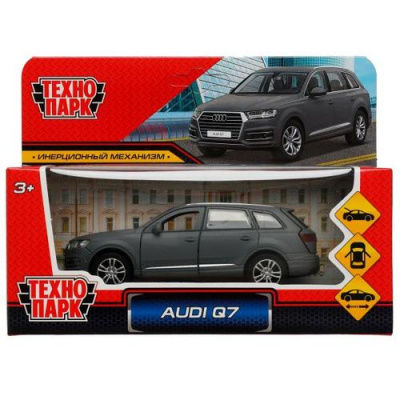 Большое фото товара - Модель Инерционная Технопарк Audi Q7 (12см, металл, открываются двери, матовый, в коробке) Q7-12MAT-GY, (Shantou City Daxiang Plastic Toy Products Co., Ltd), 11-211479. Вариант №1