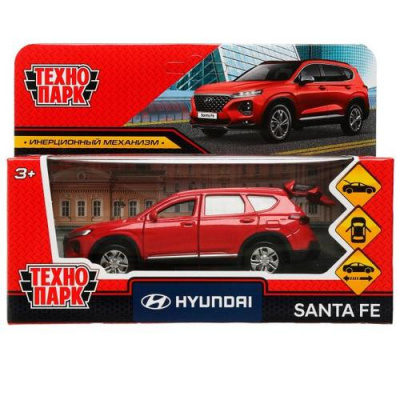 Большое фото товара - Модель Инерционная Технопарк Hyundai Santa Fe (12см, металл, открываются двери, красная, в коробке) SANTAFE2-12-RD, (Shantou City Daxiang Plastic Toy Products Co., Ltd), 11-211536. Вариант №1