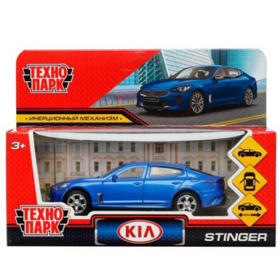 Большое фото товара - Модель Инерционная Технопарк KIA Stinger (12см, металл, открываются двери и багажник, синий, в коробке) STINGER-12-BU, (Shantou City Daxiang Plastic Toy Products Co., Ltd), 11-212531. Вариант №1
