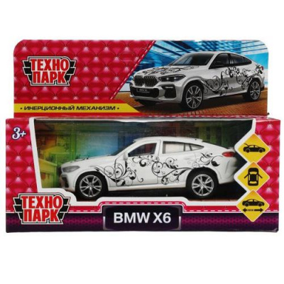 Большое фото товара - Модель Инерционная Технопарк BMW X6 для девочек (12см, металл, открываются двери, белый, в коробке) X6-12GRL-WH, (Shantou Junili Auto Model Industrial Co., Ltd), 11-212540. Вариант №1