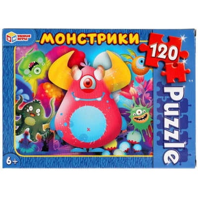 Большое фото товара - Пазлы 120 дет. Умные Игры. Монстрики 915283, (ООО "СИМБАТ"), 11-213077. Вариант №1