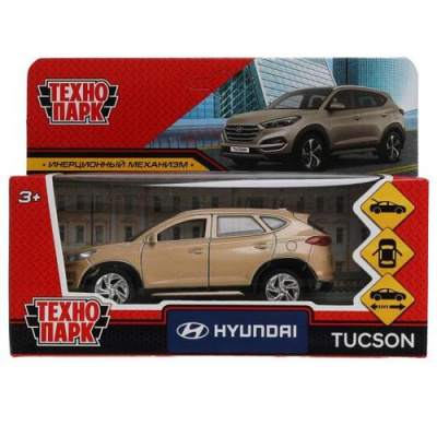 Большое фото товара - Модель Инерционная Технопарк HYUNDAI TUCSON (12см, металл, открываются двери и багажник, коричневая, в коробке) TUCSON-12-BG, (Huada Toy Co.,Ltd), 11-221579. Вариант №1