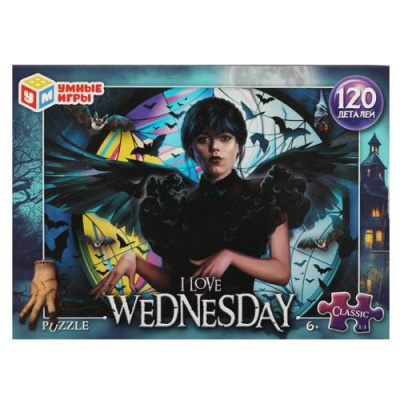 Большое фото товара - Пазлы 120 дет. Умные Игры. I love Wednesday 592556, (ООО "СИМБАТ"), 11-222401. Вариант №1