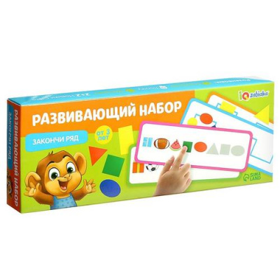 Большое фото товара - ZABIAKA Закончи ряд (10 карточек, фигурки, в коробке, от 3 лет) 4659734, (Sima-land), 11-226869. Вариант №1